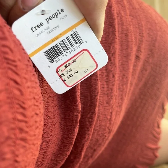 NWT - Red Free People Dress - Picture 6 of 8